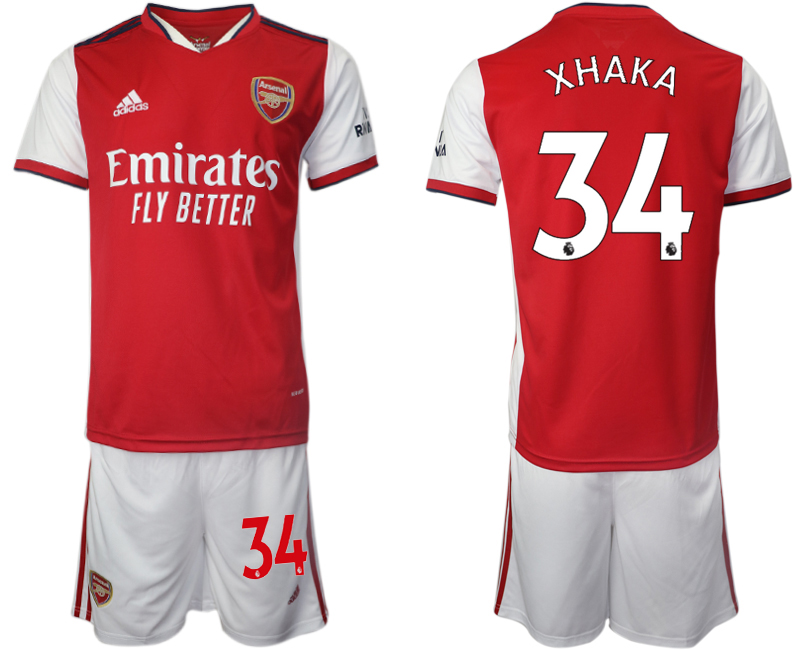 Men 2021-2022 Club Arsenal home red #34 Soccer Jersey